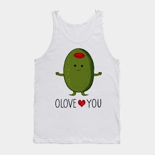 Olive in love-I love you Tank Top